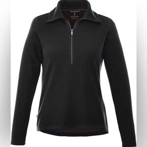 Elevate Women's Black Quarter-Zip Sweatshirt